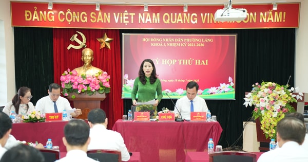 Lang Ward People's Council approved many important contents