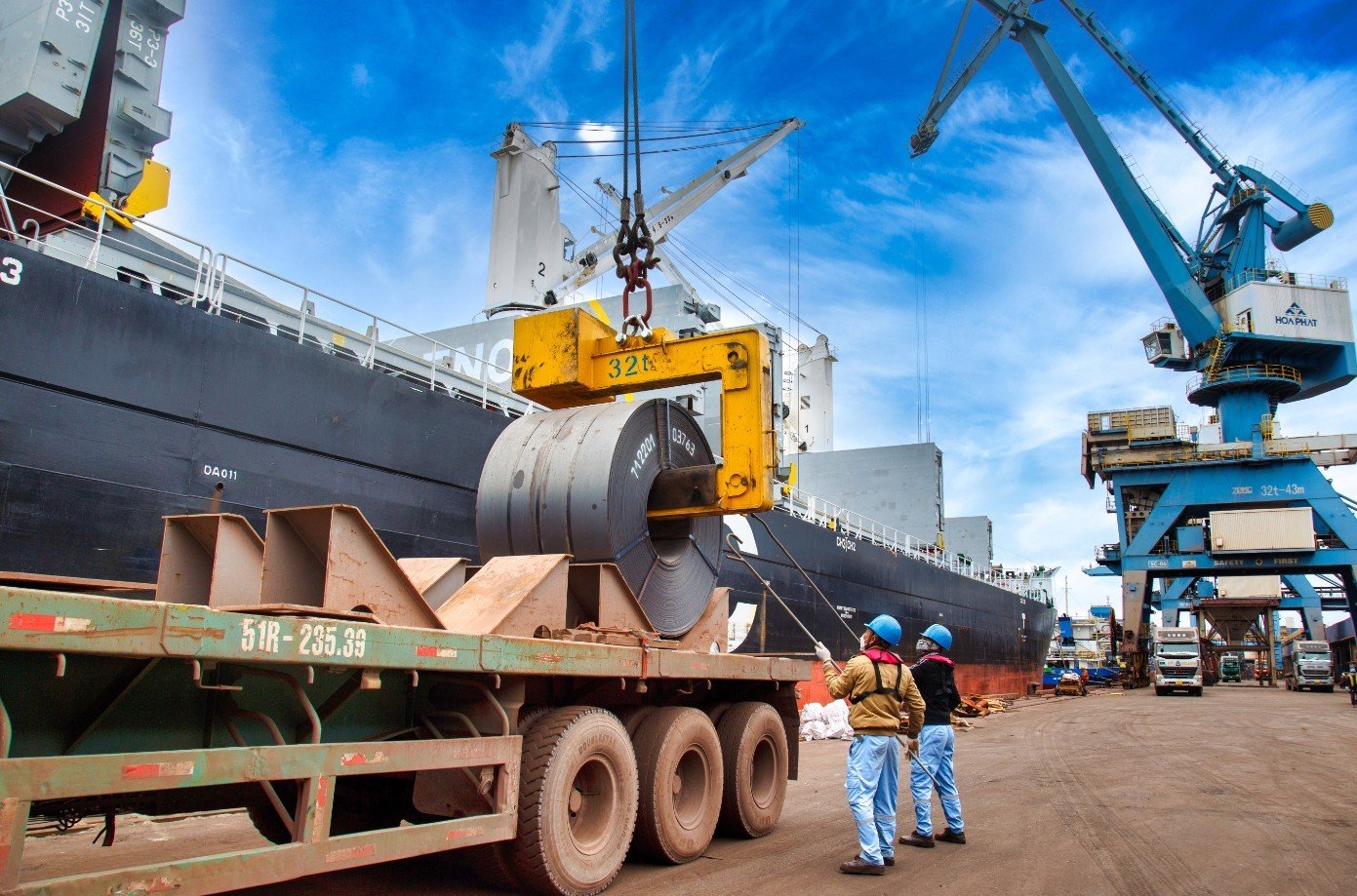 Hoa Phat's hot rolled coil (HRC) steel is officially not subject to anti-dumping tax by the EU.