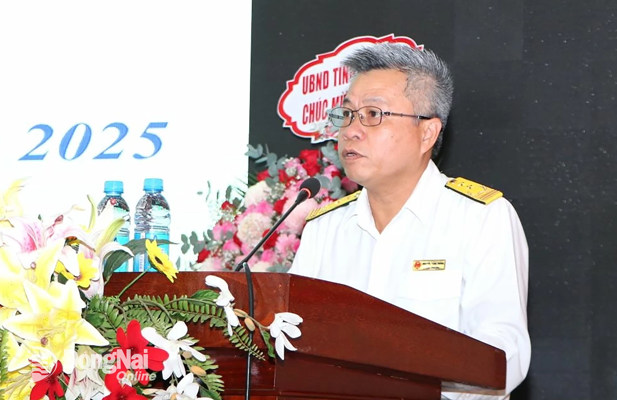 ប្រធានផ្នែកពន្ធដារខេត្ត Dong Nai លោក Nguyen Toan Thang ថ្លែងសុន្ទរកថាបើកសន្និសីទ។ រូបថត៖ ង៉ុក លៀន