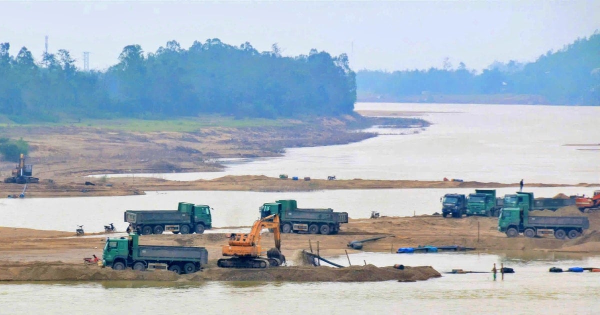 Da Nang reviews the situation of "inflating" construction sand prices