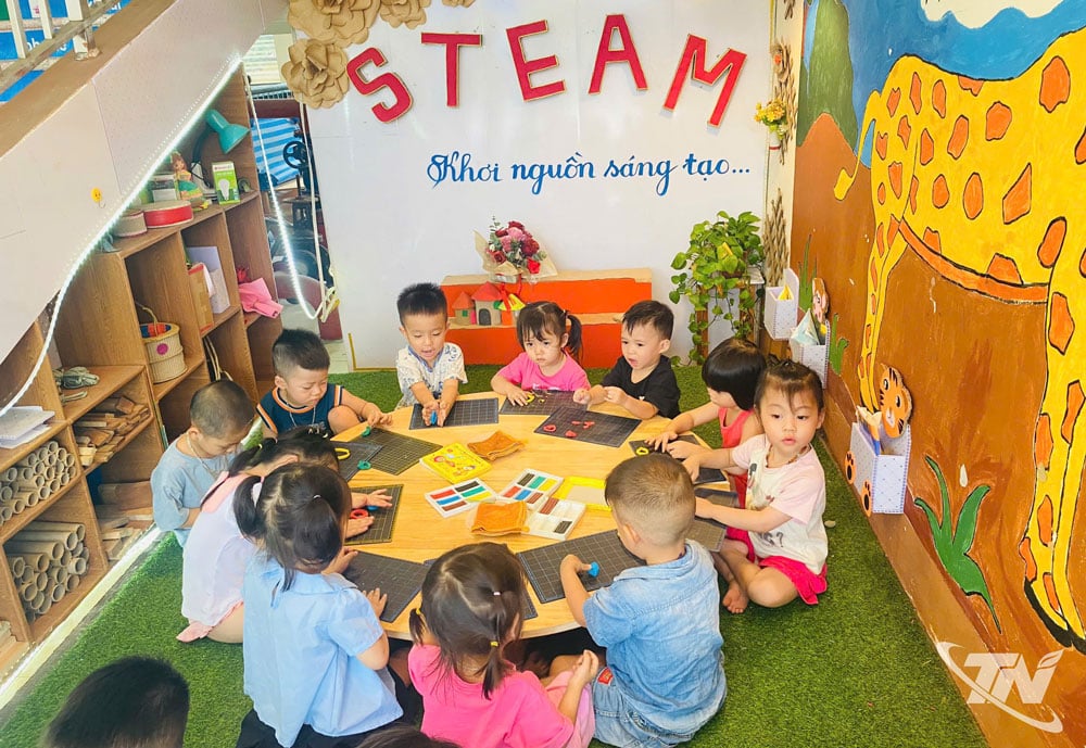 Hoạt động giáo dục Hè đa dạng tại Trường Mầm non Hoa Sen.