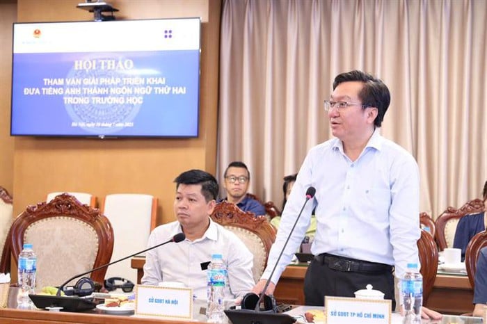 Đưa tiếng Anh thành ngôn ngữ thứ hai trong trường học cần phải có "3 tốt"- Ảnh 1.