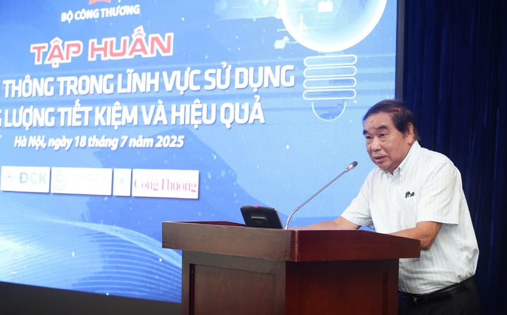 Ông Nguyễn Đình Hiệp Hội Khoa học và Công nghệ sử dụng năng lượng tiết kiệm và hiệu quả Việt Nam. Ảnh: Nam Nguyễn