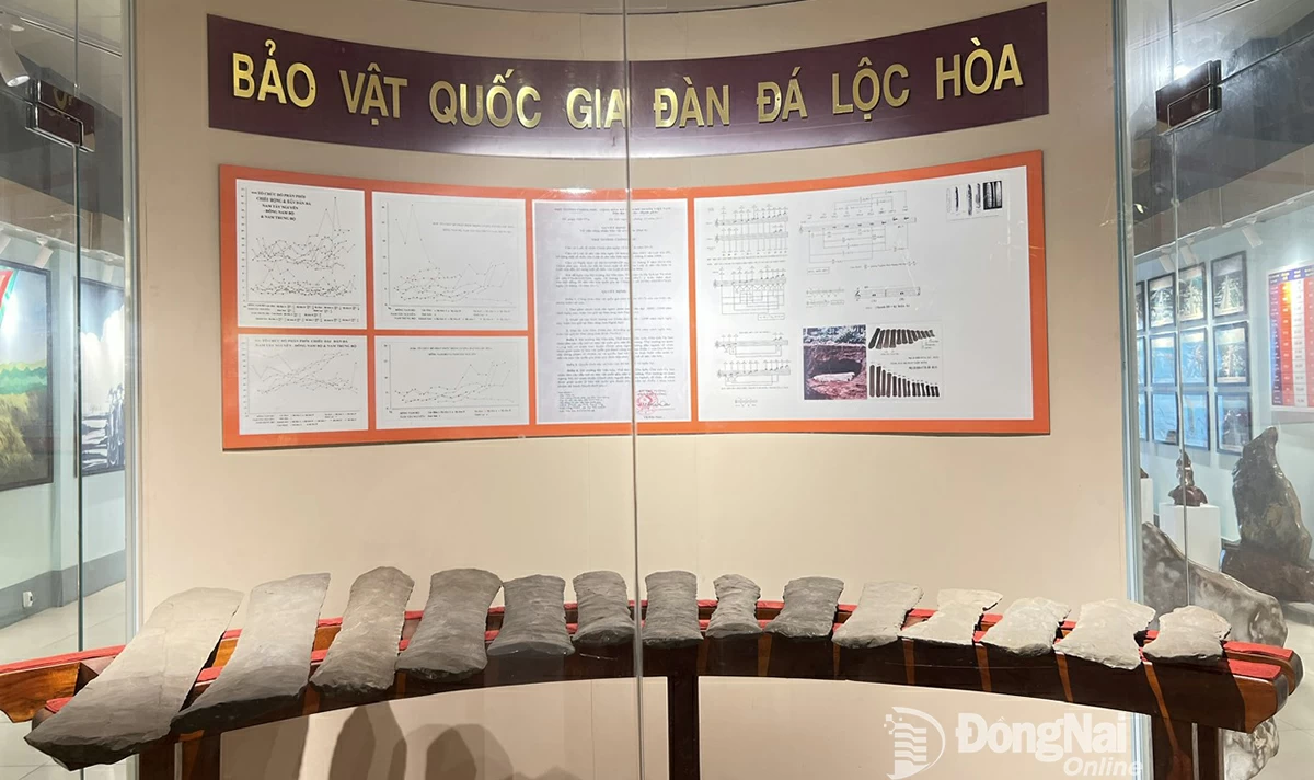 ឈុត lithophone Loc Hoa - រតនសម្បត្តិជាតិត្រូវបានបង្ហាញយ៉ាងឱឡារិកនៅក្នុងលំហវប្បធម៌។ រូបថត៖ Doan Hung 