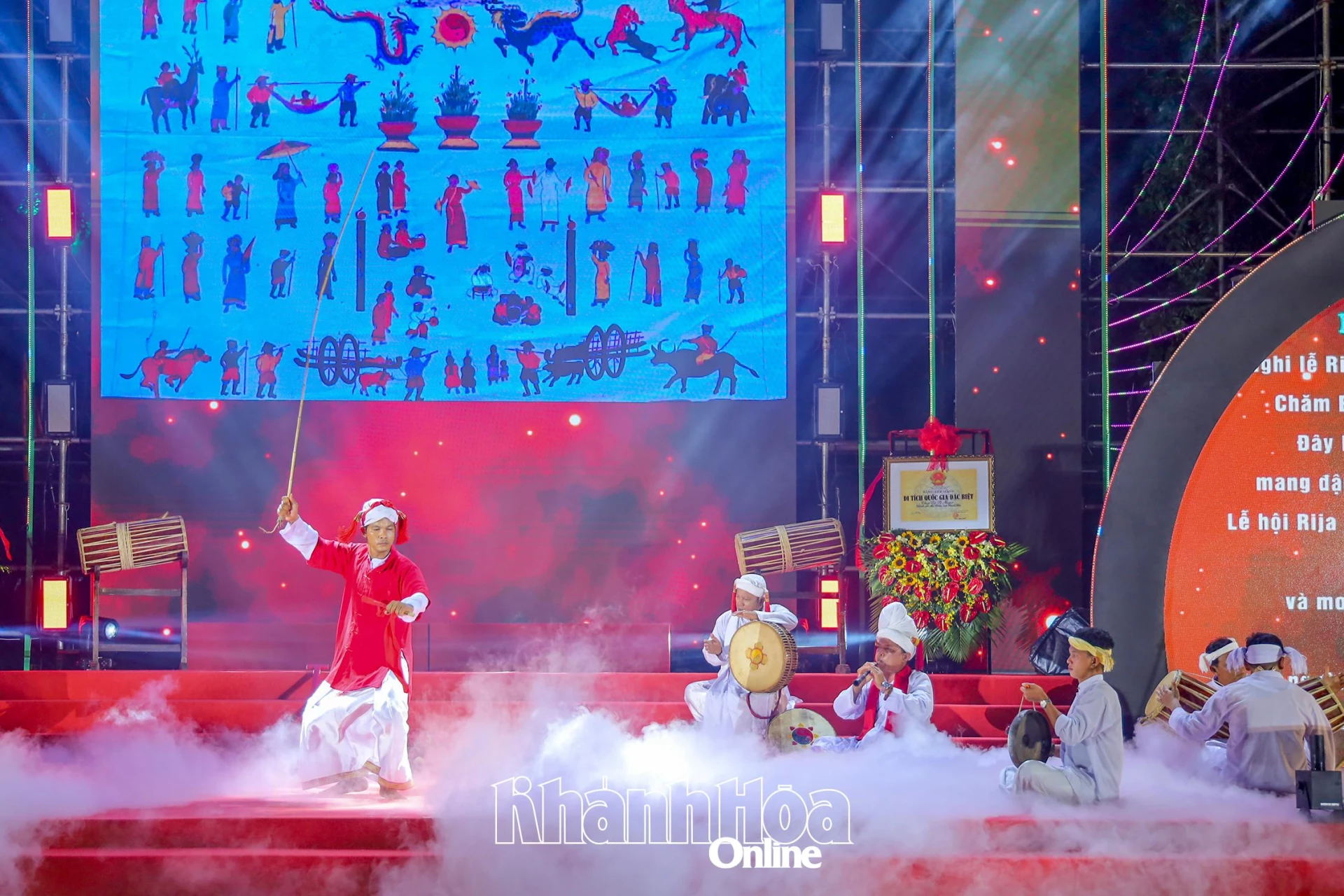The image of Mr. Ka-ing sublimates in the whip dance.