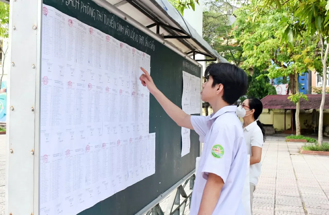 Hà Nội công bố điểm chuẩn trúng tuyển bổ sung vào lớp 10 không chuyên