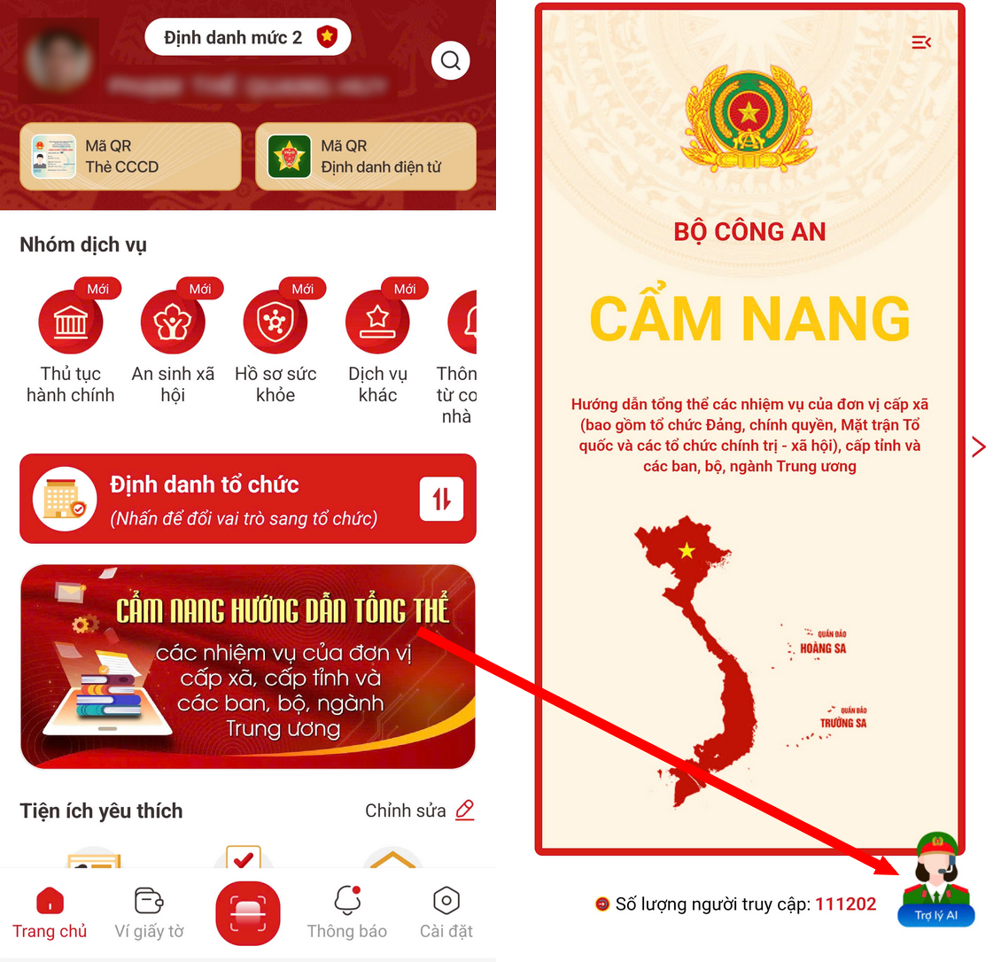 Hướng dẫn sử dụng trợ lý ảo AI của Bộ Công an tra cứu thủ tục hành chính - 5