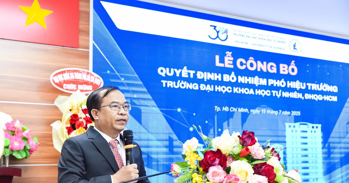 Giáo sư hóa học 51 tuổi làm Phó Hiệu trưởng ĐH Khoa học Tự nhiên