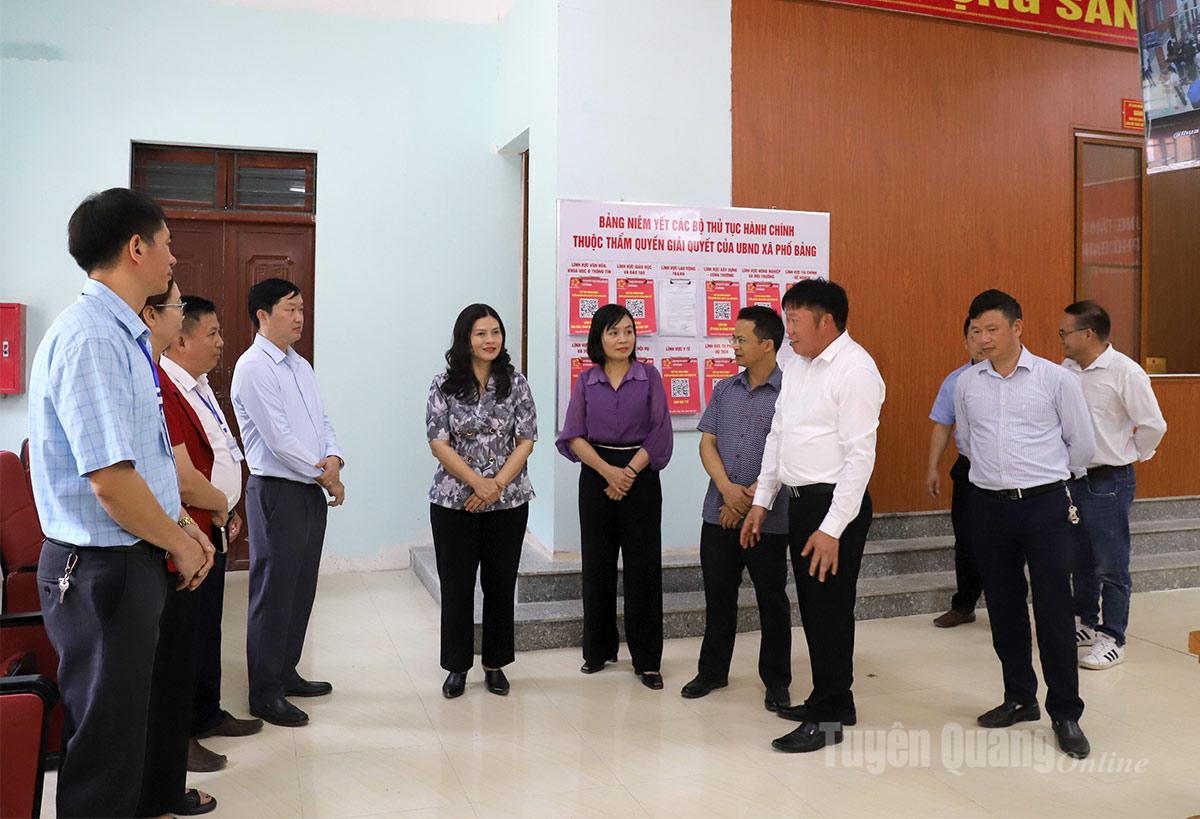 รองประธานกรรมการสภาประชาชนจังหวัด เหวือง หง็อก ฮา ลงพื้นที่ตรวจศูนย์บริการราชการ ตำบลโพธิ์บาง
