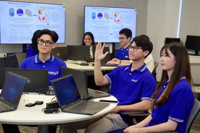 Điểm sàn USTH năm 2025 là 18 cho hầu hết chương trình đào tạo - Ảnh 1.