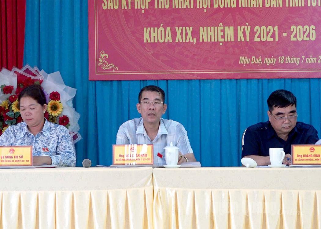 Tổ đại biểu số 9 HĐND tỉnh tiếp xúc cử tri tại xã Mậu Duệ và Thắng Mố