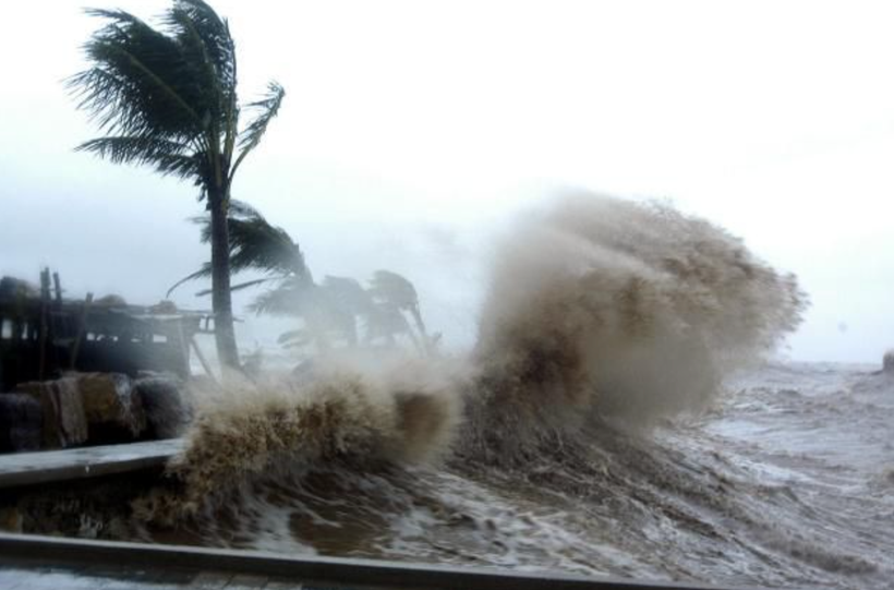 Sturmwarnung Nr. 3 verursacht heftige Regenfälle. (Fotoquelle: VNA)