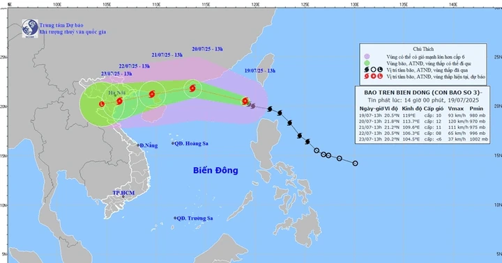 Bão số 3 mạnh, di chuyển nhanh, hoàn lưu rộng, không chủ quan trong ứng phó