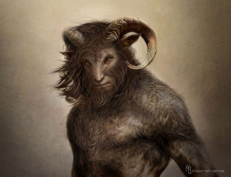 2. Faun có nguồn gốc từ thần Faunus – vị thần rừng La Mã. Faunus là một vị thần nông nghiệp, chăn nuôi và tiên tri, và Faun chính là hóa thân thân thiện và phổ biến hơn của ông trong dân gian. Ảnh: Pinterest.