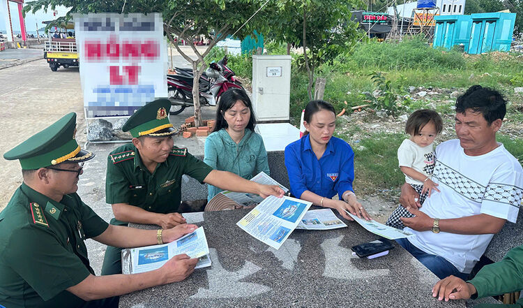 Đồn Biên phòng Tiên Hải tuyên truyền pháp luật cho trên 450 lượt người