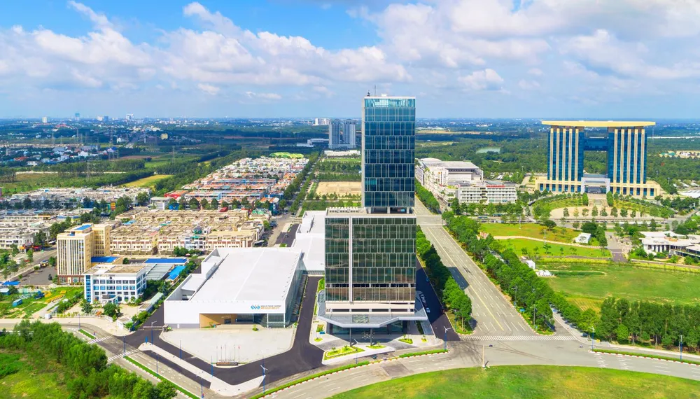 Stadtzentrum, Dienstleistungen, Infrastruktur der Neustadt Binh Duong