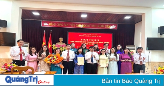 Trường Chính trị Lê Duẩn công bố quyết định về tổ chức bộ máy và công tác cán bộ