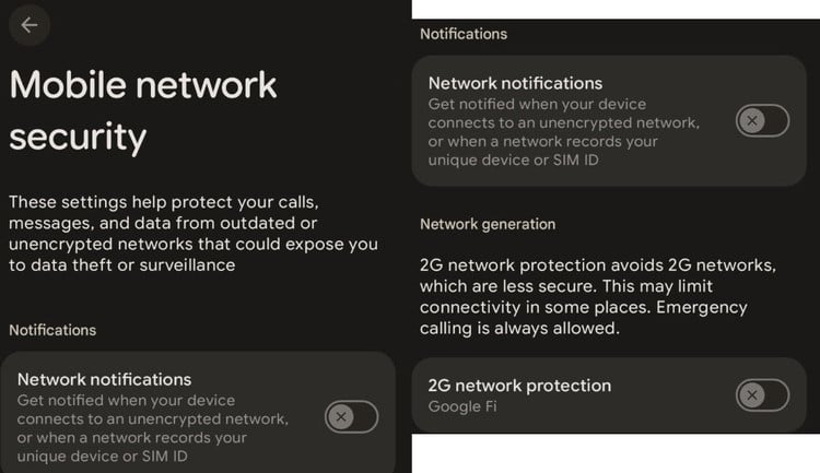Configuración de seguridad de red móvil en Android 16: 1751342609530, 1751342609700375143826, 1751352987169, 1751352987257516740804, 5528.jpg