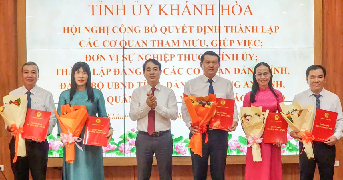 Danh sách lãnh đạo các cơ quan thuộc Tỉnh ủy, UBND tỉnh Khánh Hòa