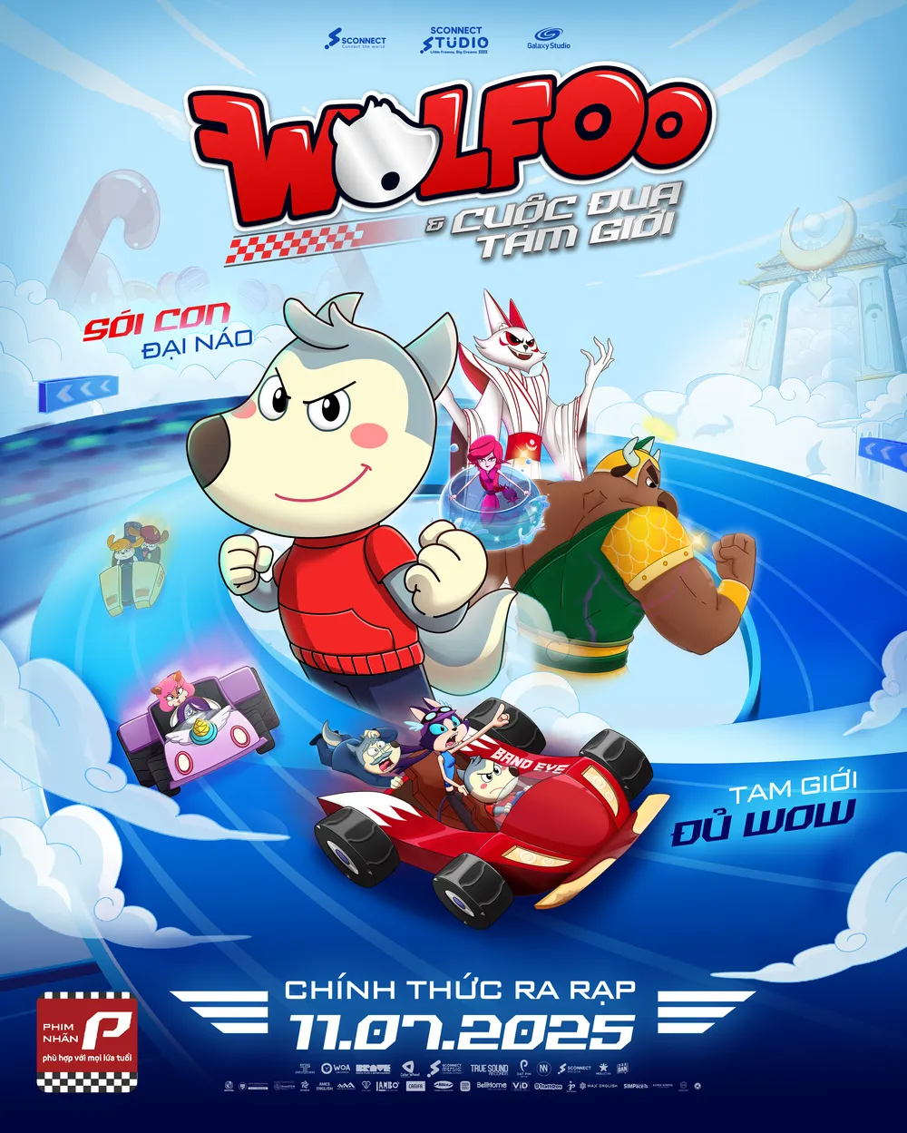 Poster phim Wolfoo & Cuộc đua Tam giới.png