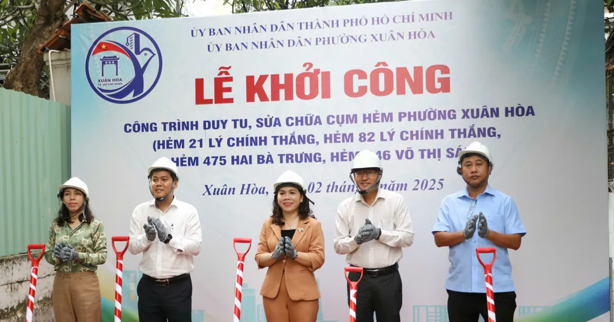Phường Xuân Hòa, TPHCM khởi công dự án dân sinh đầu tiên sau sắp xếp