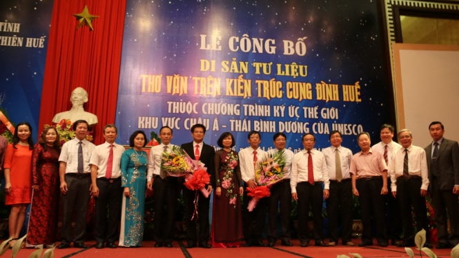 บทกวีเกี่ยวกับสถาปัตยกรรมราชวงศ์เว้ได้รับการขึ้นทะเบียนเป็นมรดกโลกสารคดีตั้งแต่ปี 2559
