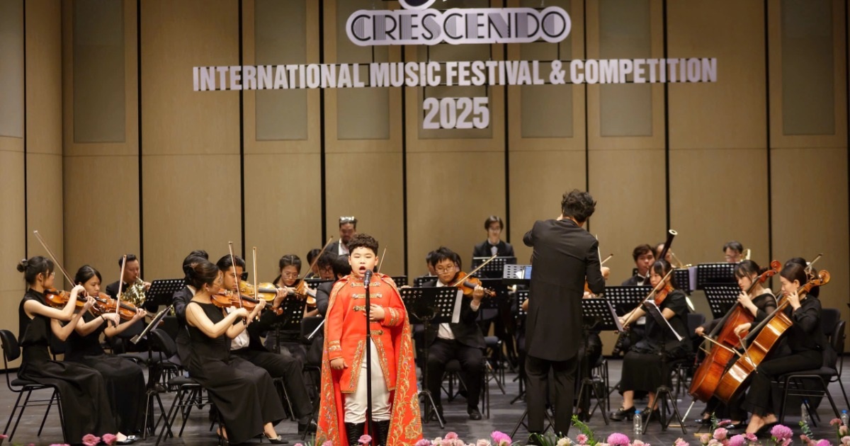 Cậu bé 13 tuổi hát opera đoạt Giải nhất tại cuộc thi Crescendo 2025