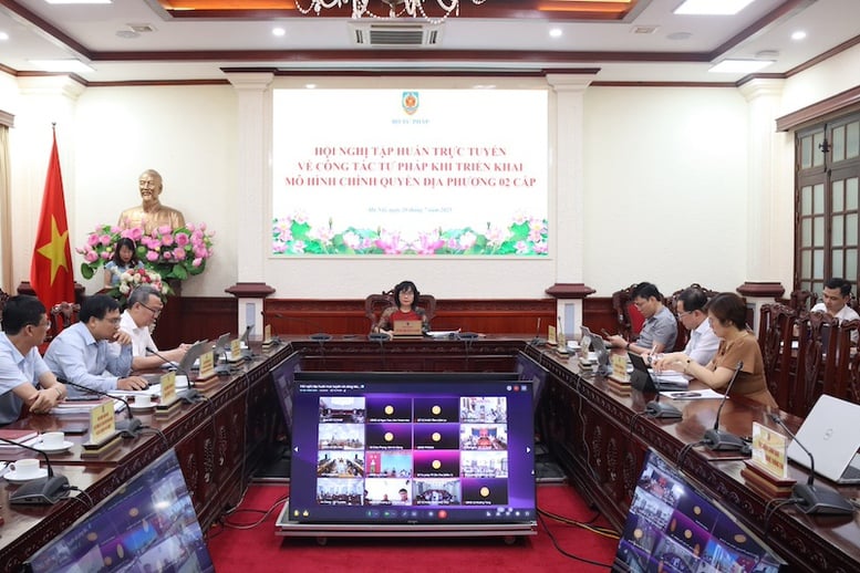 Kịp thời hướng dẫn, gỡ vướng các nhiệm vụ về tư pháp khi tổ chức chính quyền địa phương 02 cấp- Ảnh 1.
