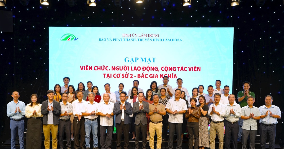 Ban Biên tập Báo và PTTH Lâm Đồng làm việc với cơ sở 2 tại phường Bắc Gia Nghĩa