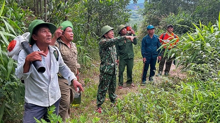 Phó Chủ tịch Ủy ban nhân dân thành phố Đà Nẵng Trần Nam Hưng (người chỉ tay) đã có mặt tại hiện trường vụ cháy để kiểm tra và chỉ đạo.