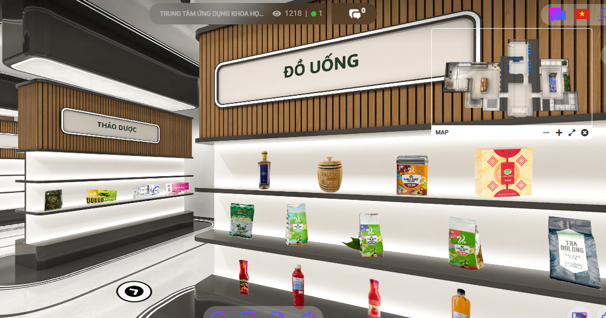 Promoting science and technology products with virtual reality