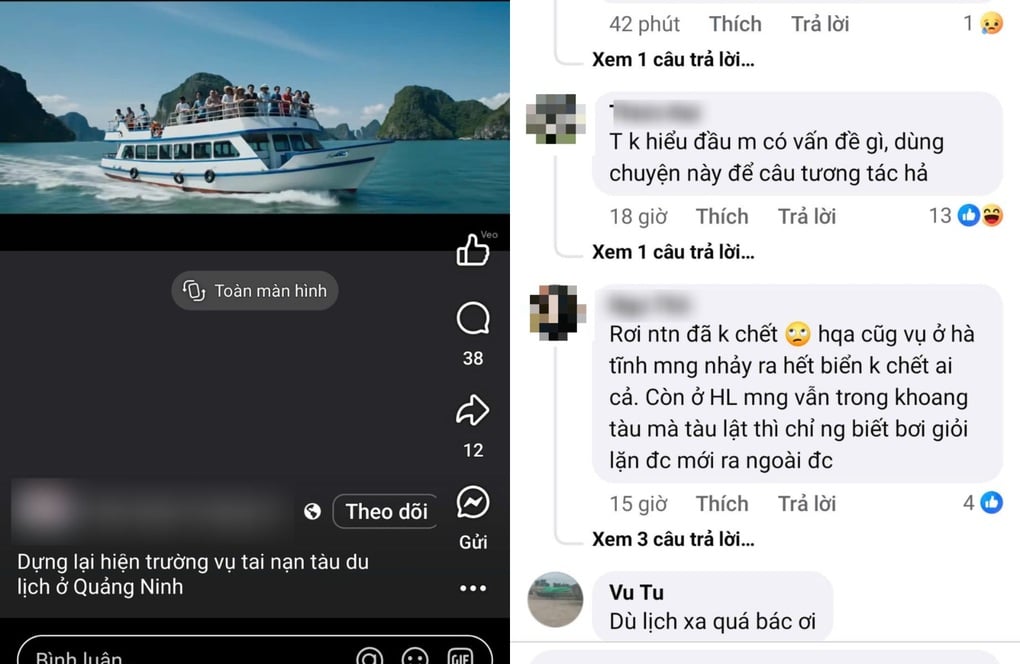 Phẫn nộ hành vi sử dụng AI câu tương tác từ vụ lật tàu ở Quảng Ninh - 6