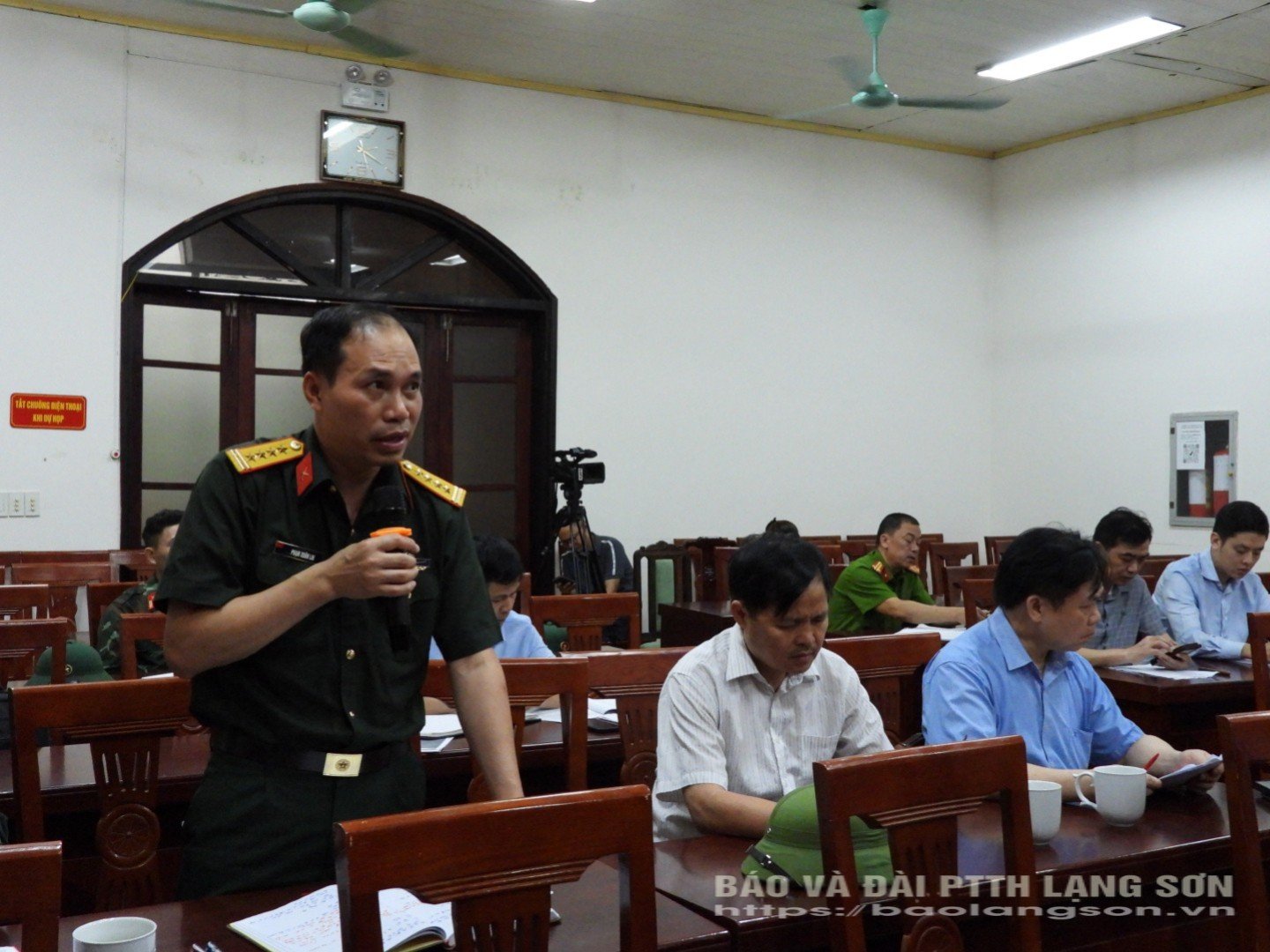Representative of the provincial military command leadership spoke at the inspection session.