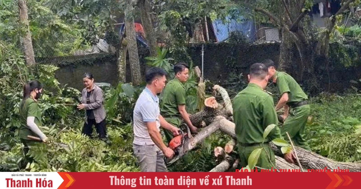 Thanh Hoa police synchronously deploy response plans for storm No. 3