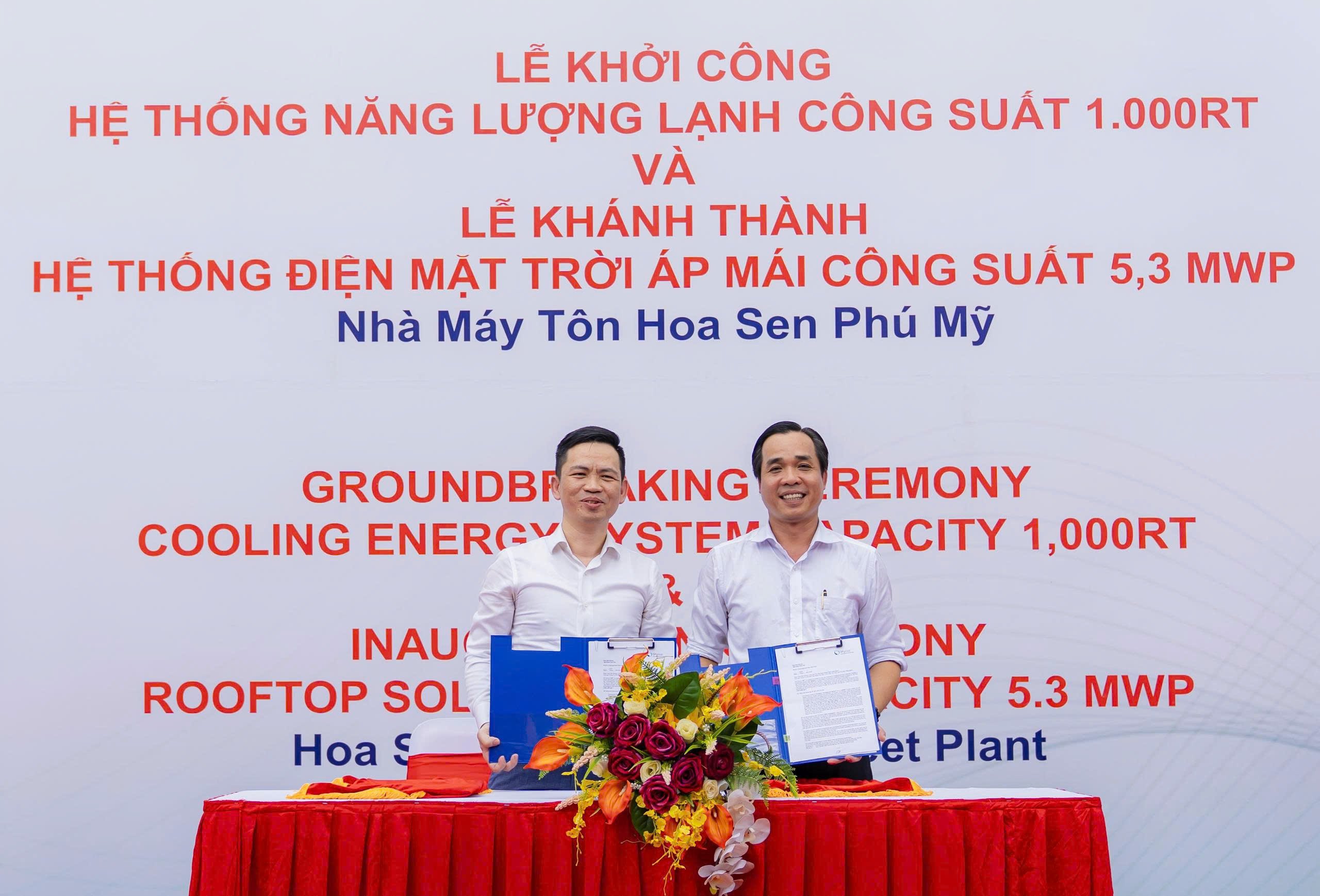 SP Group vừa ký kết hợp tác với Tập đoàn Hoa Sen triển khai dịch vụ làm mát công nghiệp theo mô hình ‘Cooling-as-a-Service’ đầu tiên tại Việt Nam