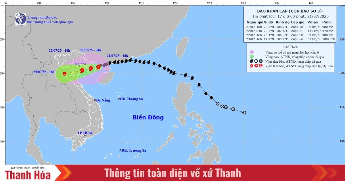 Thanh Hóa tạm dừng tổ chức các hoạt động giáo dục để ứng phó với bão số 3