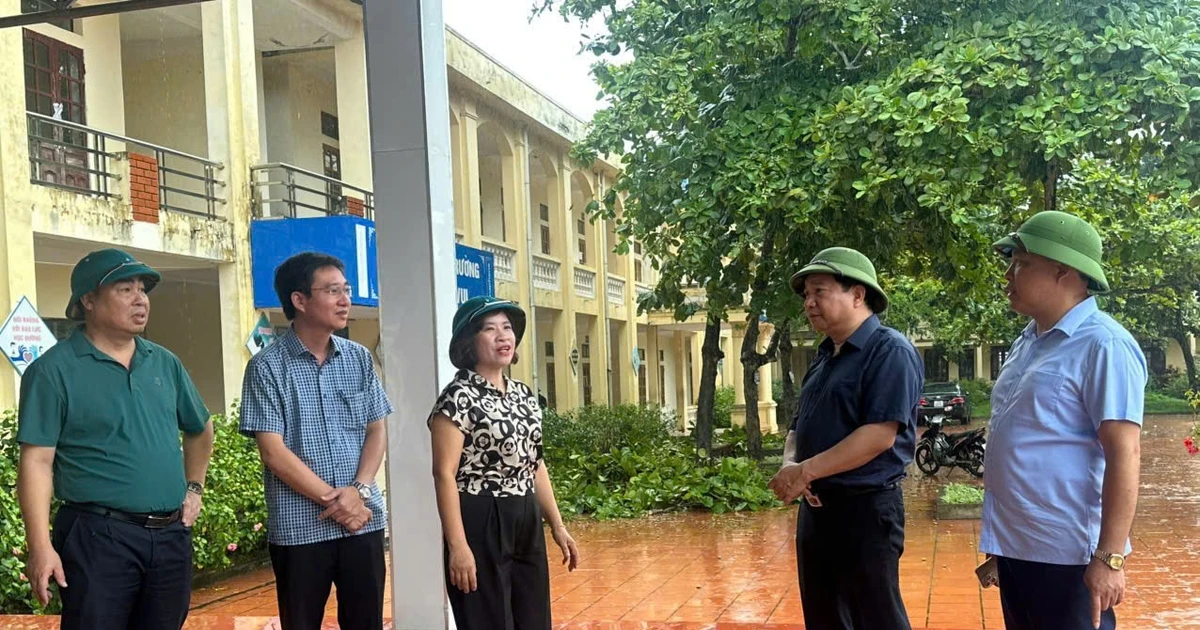 Ngành GD&ĐT Ninh Bình sẵn sàng phương án phòng, chống bão số 3