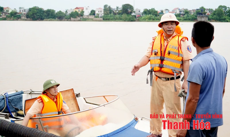 水路警察、タインホア警察：嵐第3号に積極的に対応