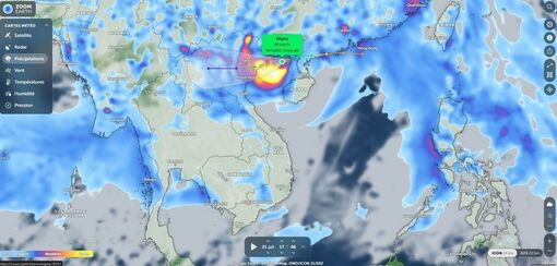 Tormenta n.º 3: La isla Bach Long Vi tiene fuertes vientos de nivel 8, ráfagas de nivel 9