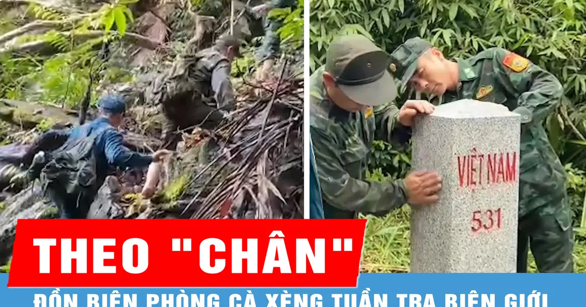 Following the "footsteps" of Ca Xeng border post patrolling the border