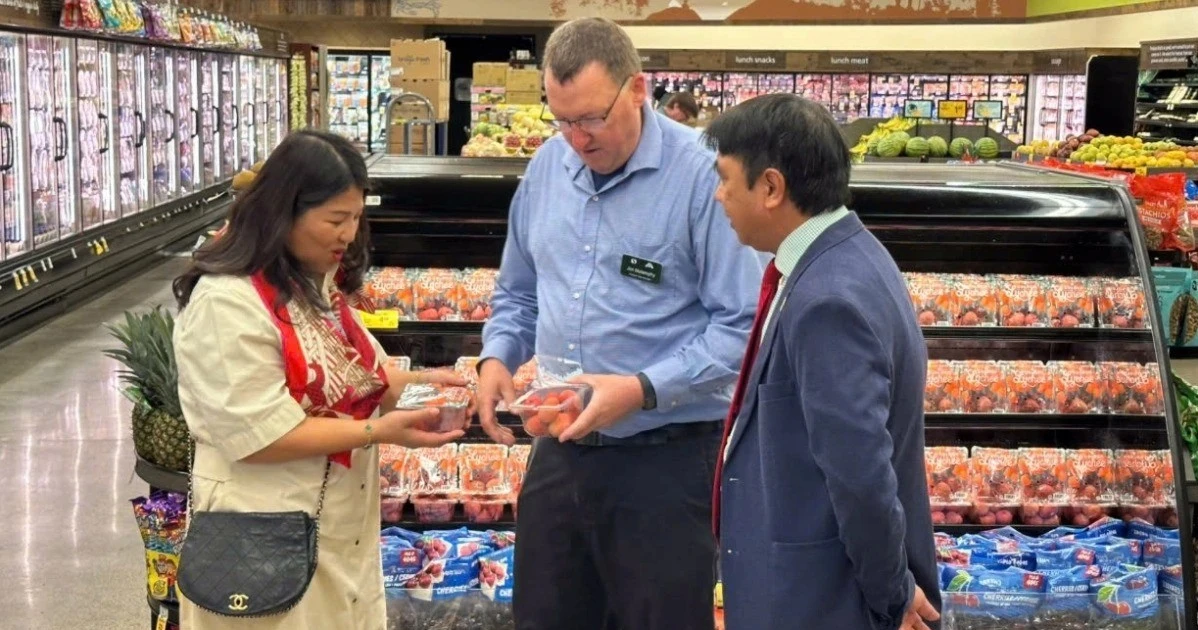 Quả vải Việt Nam lần đầu tiên xuất hiện tại hệ thống bán lẻ lớn nhất nước Mỹ