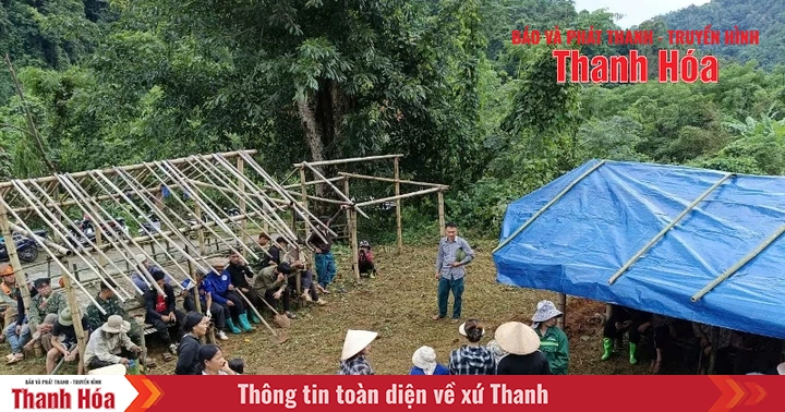 Nguy cơ sạt lở cao, xã biên giới Na Mèo dựng lán tạm, sẵn sàng di dân