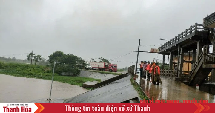 Các địa phương vùng biển Bắc Thanh Hóa: Linh hoạt tiêu úng, bảo vệ sản xuất sau khi bão đổ bộ