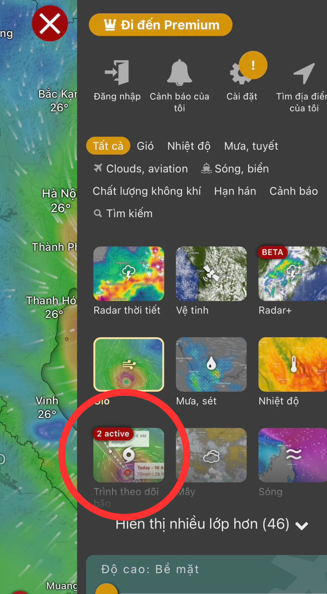Cách theo dõi siêu bão Wipha trực tiếp trên điện thoại- Ảnh 5.