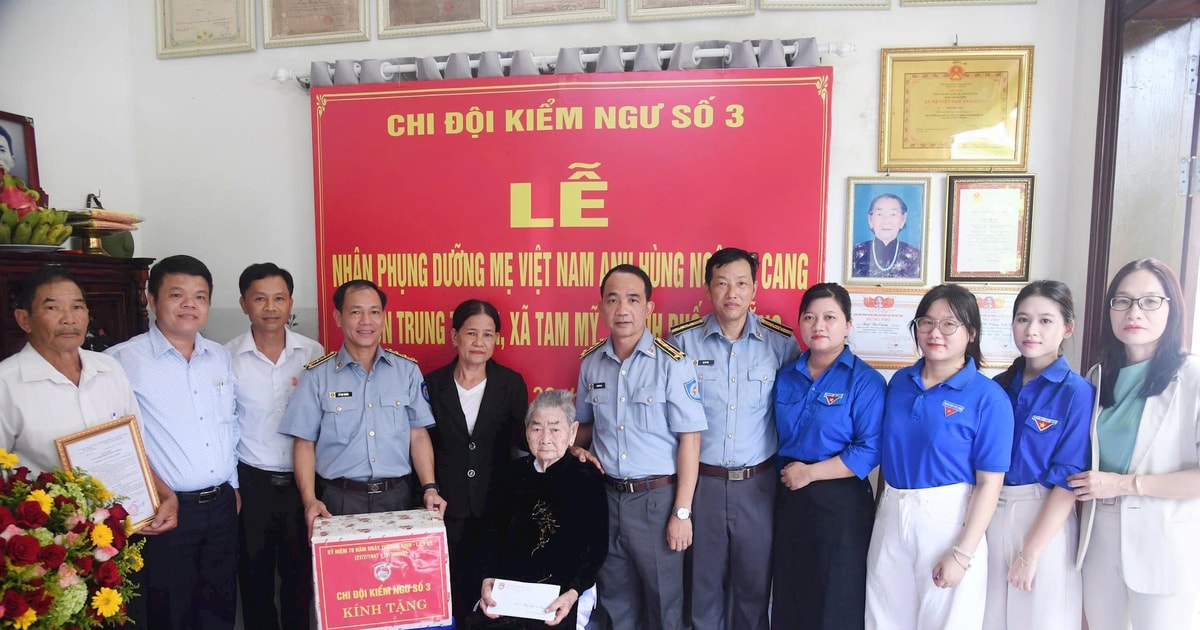 Fisheries Control Squadron No. 3 receives support from Heroic Vietnamese Mother