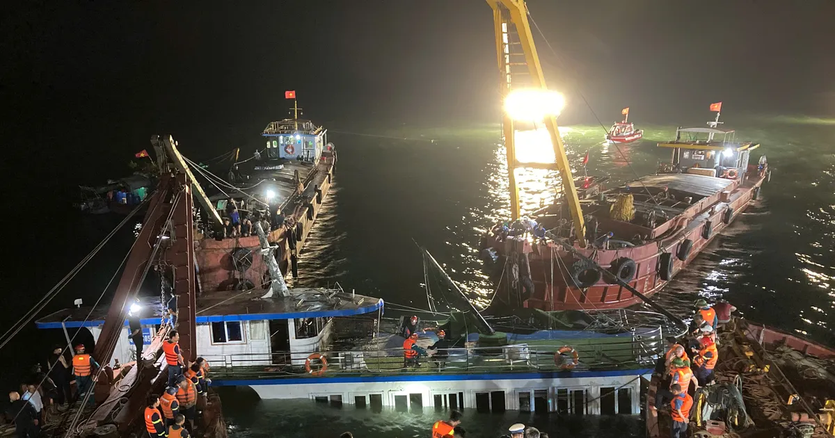Phát hiện, xác định thêm một thi thể nạn nhân vụ lật tàu Vịnh Xanh 58
