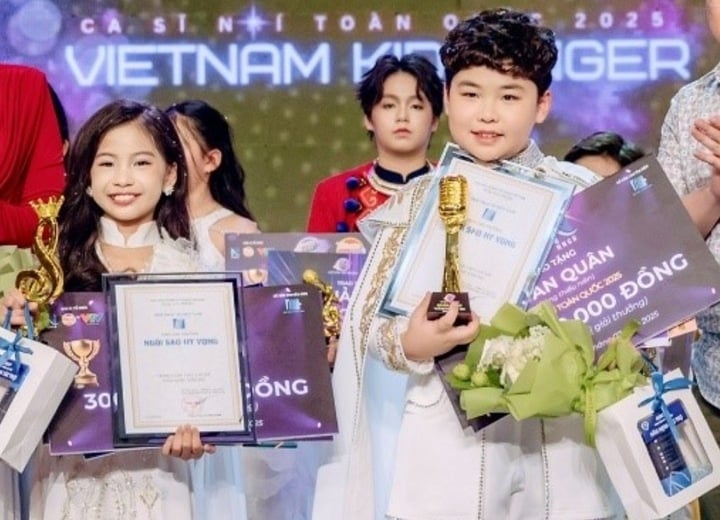 Dương Đức Hải và Nguyễn Thanh Ngọc giành quán quân "Ca sĩ nhí toàn quốc 2025".