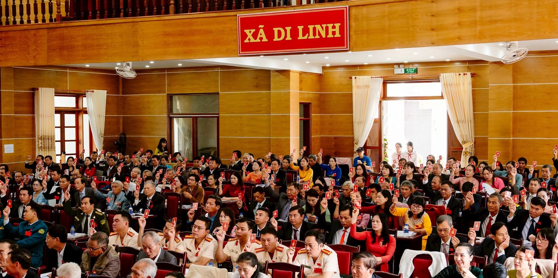 The delegates voted