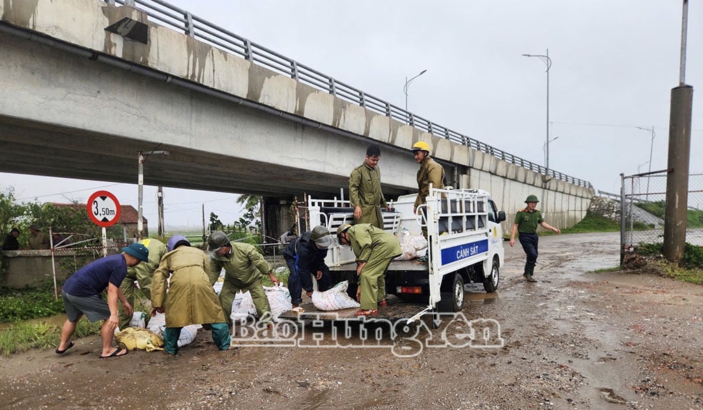 Chính quyền và người dân Đông Thụy Anh nỗ lực khắc phục thiệt hại sau mưa bão.