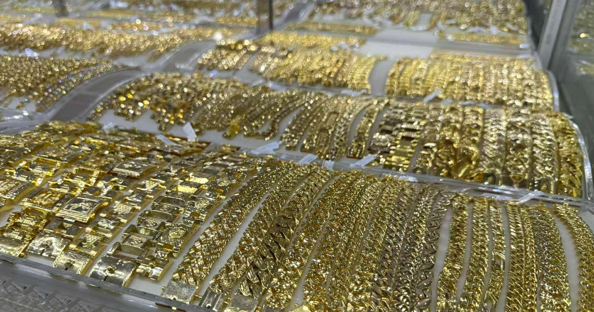 Der Goldbarrenpreis ist heute (22. Juli) um 300.000 VND/Tael gestiegen